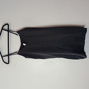 Athleta Black cool nights sleep dress Chemise with Adjustable Straps